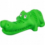 Nobleza Krokodilo skanėstų žaislas &scaron;unims, natūralios gumos, žalias, 18 cm