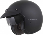 Motociklininko &scaron;almas Cassida Oxygen Solid 2.0 Matte Juodas/Dark Gray