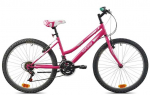 Outliner Dviratis MTB 24" plieno 18V rožinis vyri&scaron;kas