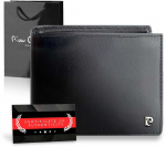 Vyri&scaron;ka piniginė Pierre Cardin, su RFID apsauga, juoda YS603