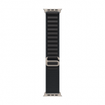 &bdquo;Apple&ldquo; 49 mm juodas &bdquo;Alpine Loop&ldquo; laikrodis &ndash; vidutinio dydžio &ndash; natūralaus titano apdaila