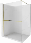 Walk-in du&scaron;o sienelė Mexen Kioto+ su lentynėle, Gold/matinis stiklas, 140 x 200 cm
