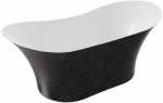 Vonia Besco Amber Glam Graphite, 170 x 80 cm, su chrome sifonu