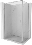 Du&scaron;o kabina Mexen Exo, stumdomos durys, 135 x 90 cm, transparent/chrome