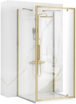 Du&scaron;o kabina REA Rapid Swing II, Brushed Gold, 100x90 cm
