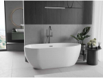 Vonia Mexen Eos, 170 x 75 cm, Baltas + Gun metal persipylimas