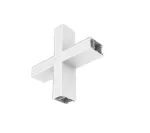13,6W LED linijinio &scaron;viestuvo OFFICE LINEAR X formos sujungimas, baltas, 3000/4000K, mikroprizmatinis dangtelis