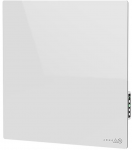 AENO Premium Eco Smart Quadro sieninis &scaron;ildytuvas, 500 W, 50 x 50 cm., grūdintas stiklas, infraraudonųjų spindulių + konvekcinis &scaron;ildymas, LED ekranas. Ki&scaron;tuko tipas: Europa (E/F tipo), baltas, pagaminta Lenkijoje.