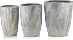 Mondex Since 1986 NEVA MARBLE Komplet 3 osłonek ceramicznych 37x37x47/30x30x43/24x24x40cm