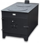 Krosnelė "Buržuika" Kalmetal 10kW su &scaron;amotu ir dviem rinkėmis