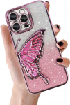 Tel Protect Butterfly Vanduo dėklas skirtas Apple iPhone 17 Pro Max rožinės spalvos