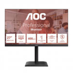 Monitorius AOC | U27E4CV | 27 " | IPS | UHD | 16:9 | 60 Hz | 4 ms | 3840 x 2160 pikselių | 400 cd/m&sup2; | HDMI jungtys quantity 2 | Juodas