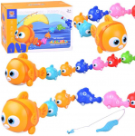 Jokomisiada Interactive FISH FAMILY Set + fishing rod and magnet fishing ZA6016