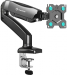 ONKRON G80-B Pasukamas ir pakreipiamas stalo laikiklis 13&ndash;32 colių monitoriams, maks. 8kg, su sukimosi funkcija, juodas