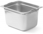 Hendi GN 1/2 konteineris su i&scaron;traukiamomis rankenomis, PLIENINIS, 6,25 l, 325x265x100 mm