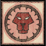 Cuit Domenech Everships CUIT keraminė mozaika Liūtas &ndash; Zodiakas, 21x21 cm, rinkinys