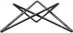 Buffet base Star, 26x23x10 cm, juodas