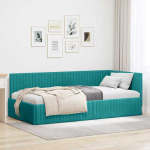 Lova Kampinė lovos konstrukcija Turkio 100 cm x 200 cm Aksomas