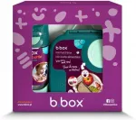 B.box Mini Lunchbox - indas śniadaniowy vaikams 1l , komplektas su butelką | Emerald