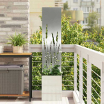 Sodo privatumo ekranas &bdquo;Fretwork&ldquo; Sidabro 32 x 150 cm