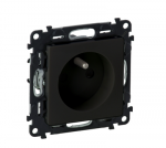 Legrand 756380 VALENA LIFE lizdas 2 p+su su užraktu juodas 16A 250V 756380