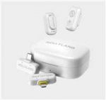 Hollyland LARK A1 Combo Ivory Baltas, with USB-C RX + Lightning RX + Charging Case