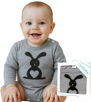 Kojeneck&eacute; body s dlouh&yacute;m ruk&aacute;vem New Baby Zv&iacute;ř&aacute;tko Zaj&iacute;ček - d&aacute;rkov&eacute; balen&iacute;, 50