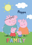 Peppa Pig &scaron;eimos vilnos antklodė 100x140cm
