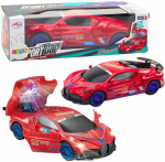 Sportinis automobilis su kliūčių jutikliu, garso ir &scaron;viesos efektais, raudonas