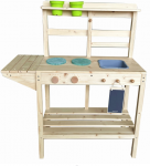 Promotions Vaiki&scaron;ka žaidimų virtuvėlė, natūrali mediena, medinė konstrukcija, lauko žaidimams