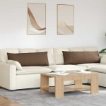 Sofa Pagalvės 2 pcs Ruda 120 x 40 cm audinys