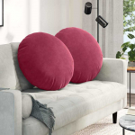 Sėdynių pagalvėlės 2 pcs Vyno raudona &Oslash; 80 x 29 cm Aksomas