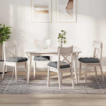 Sėdynių pagalvėlės 4 pcs Tamsiai pilka 45 x 45 cm