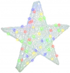 3D žvaigždė su 50 LED Įvairiaspalvis 55 x 53.5 x 10 cm Akrilas