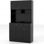 Bonideco Select Juoda sandėliavimo spintelė, 100 x 40 x 181 cm, 60 kg