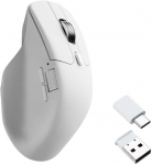 Belaidė kompiuterio pelė Keychron M6 1K (M6S-B72 All Silent Micro Switch) | 1000Hz | Balta