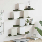 Plūduriuojanti lentyna 4 pcs Alyvuogių žalia 60 x 8,5 x 2,5 cm