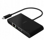 Inny &bdquo;Belkin&ldquo; USB-C multimedijos prijungimo stotelė + įkrovimo adapteris (100 W)