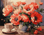 Norimpex Paveikslas pagal skaičius - Puok&scaron;tė su aguonomis 40x50cm