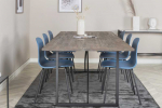 Venture Design Valgomojo stalas ir kėdžių komplektas Padang 250x100x76 cm Mėlynas