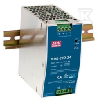 Solar Plus Mean Well MAITINIMO TAIKYMAS DIN bėgeliui 240W 24V 10A