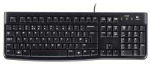 Klaviatūra Logitech K120 Standard su laidu EN/LT 1.5 m Juodas USB jungtis Lithuanian 55 g