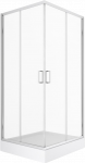 Showerstyle Du&scaron;o kabina 3D PRIVIA 900x900mm, kvadratinis padėklas, sifonas