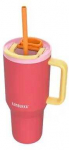 Termo puodelis su teleskopową słomką Kambukka Rio Tumbler 950ml Rožinė Papaya