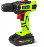 Akumuliatorinis suktuvas-gręžtuvas CONSTRUCTOR, 20 V, 2 x 2,0 Ah Li-ion, 28 Nm