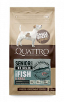 Quattro SB sausas seniems/dietinis mažų veislių &scaron;unims pa&scaron;aras su balta žuvimi ir kriliu, 1,5kg