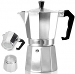Retoo Kavos virimo aparatas, aliuminio kavos virimo aparatas, DUJINĖ KERAMIKA, 600 ml