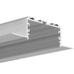 Užglaistomas LED profilis KOZEL-50, neanoduotas, 1m