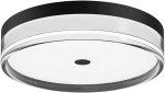 32W LED lubinis &scaron;viestuvas MOLINO, juodos sp./skaidrus, 3000/4000/6000K, IP40