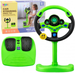 Lean Toys Interaktyvus vairas su pedalais žalias